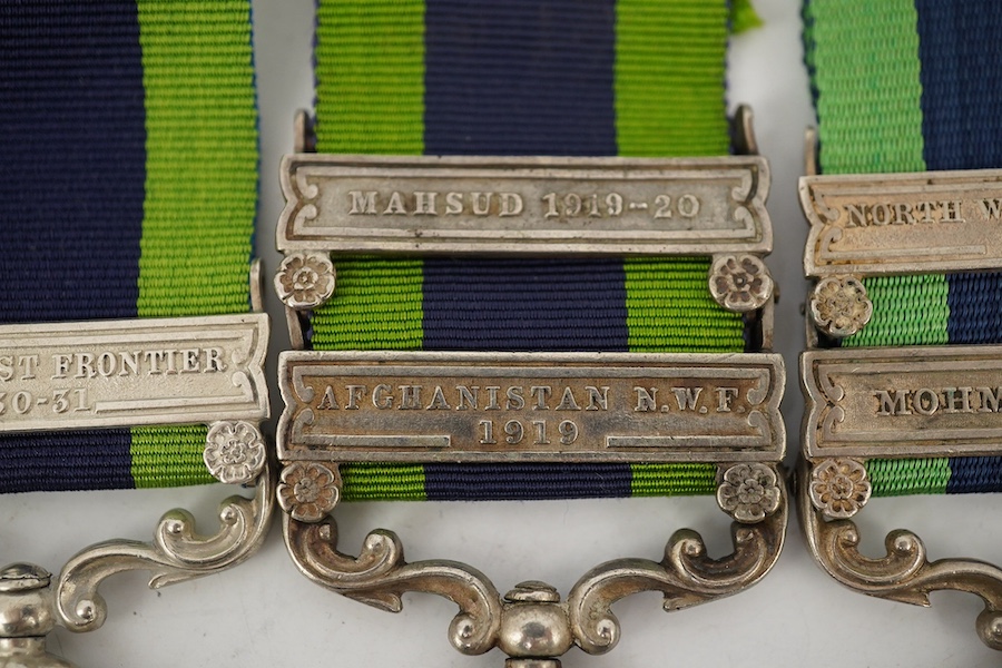 Five Edward VII and George V and India General Service Medals